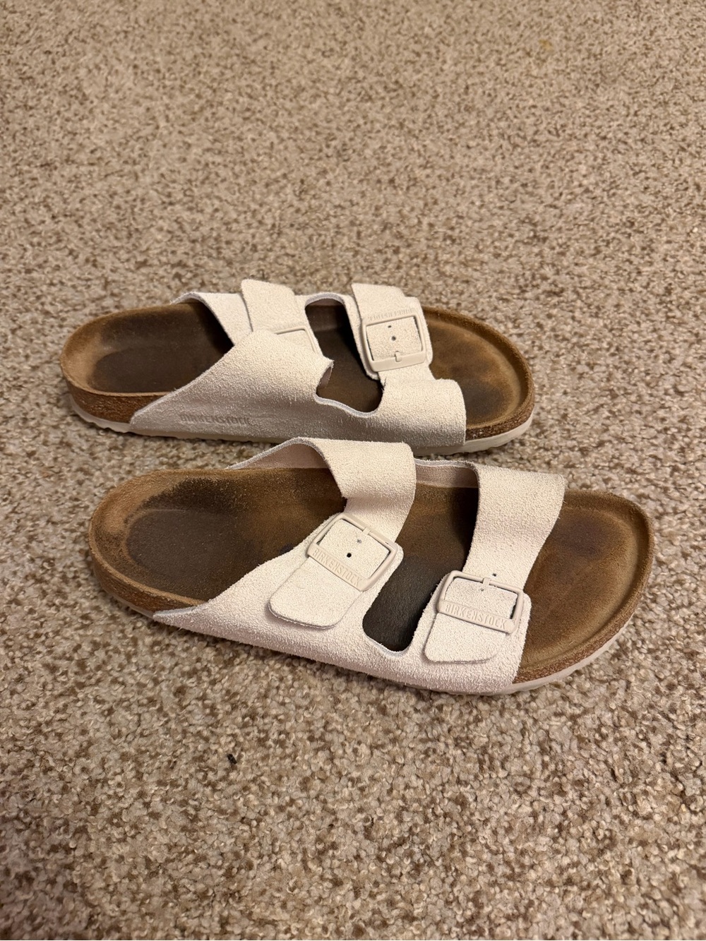 Birkenstock Arizona Sandals in Antique White